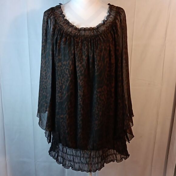 Cato Animal Print Blouse - Picture 1 of 8
